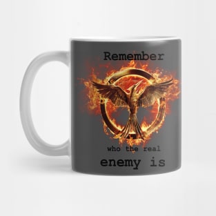 Catching fire: “Remember who the real enemy is” Mug